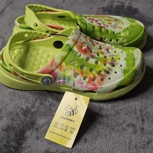 Joybees Tie-Dye Clogs Kids Size 1-2‎